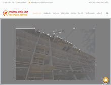 Tablet Screenshot of phuongdongvina.com